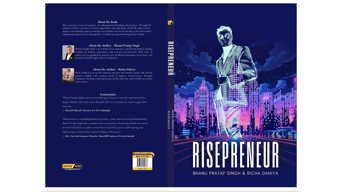 Risepreneur by Bhanu Pratap Singh, now available on Amazon and Flipkart globally - PNN